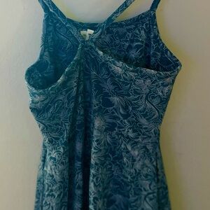 Organic Cotton Pact Floral Blue and White Dress